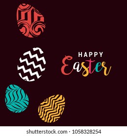 Easter Greeting card Background.