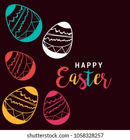 Easter Greeting card Background.