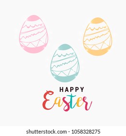 Easter Greeting card Background.