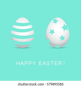 Easter Greeting Card. Clean Minimal Design. Vector illustration