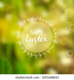 Easter greeting card, colorful floral eps10 vector background