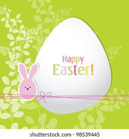 Easter greeting card with copy space