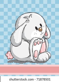 Ostergrußkarte - Hübscher Hase