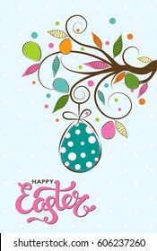 Easter greeting card. Design template creative card. Vector illustration