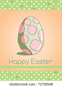 Easter greeting card - Easter egg