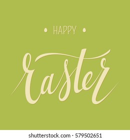 Easter Greeting Card or Invitation Template. Vector.