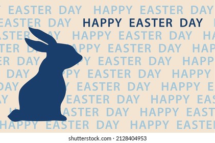 Easter greeting card template for the holiday