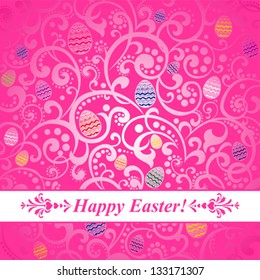 Easter greeting card. Vector Illustration