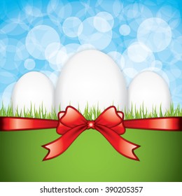 Easter greeting card. Vector illustration