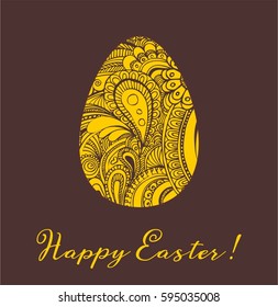 Easter greeting card vector illustration