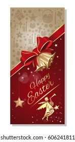 Easter greeting card. Vector illustration