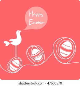 Easter greeting cartoon