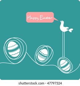 Easter greeting cartoon