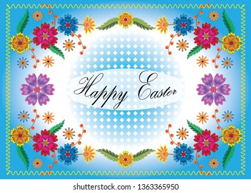 Easter Greeting  colorful card