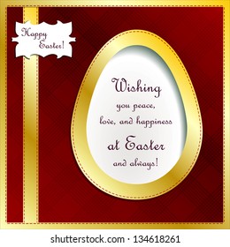 Easter greeting elite vector card.