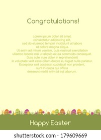 Easter greeting page