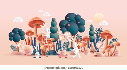 Easter greetings design template vector/illustration