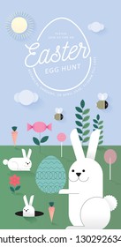 easter greetings template vector/illustration