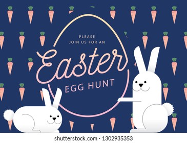 easter greetings template vector/illustration