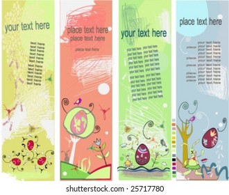 Easter grunge banner