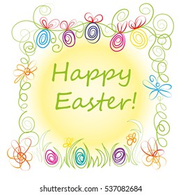 Easter hand drawn illustration
