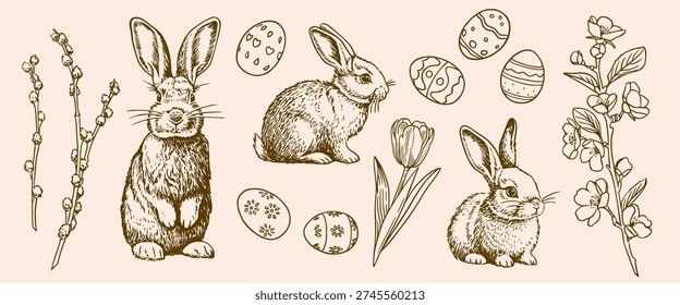 Easter hand drawn set