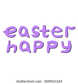 EASTER hand lettering.