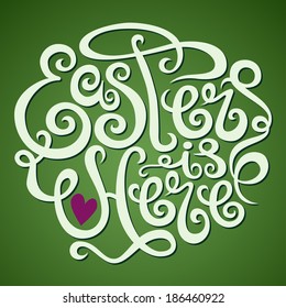 Easter hand lettering