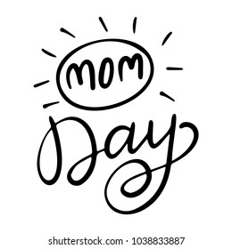 Easter hand written phrase. Modern brush calligraphy. Vector isolated illustration on white background
