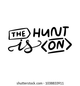 Easter hand written phrase. Modern brush calligraphy. Vector isolated illustration on white background