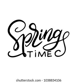 Easter hand written phrase. Modern brush calligraphy. Vector isolated illustration on white background