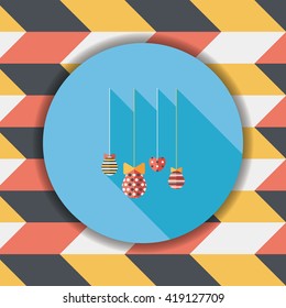 easter hanging flat icon with long shadow,eps10