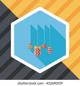 easter hanging flat icon with long shadow,eps10