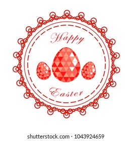  Easter happy, easter greeting ,card easter eggs.