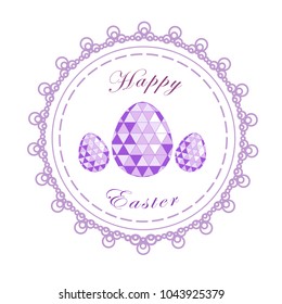  Easter happy, easter greeting ,card easter eggs.