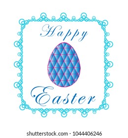 Easter happy, easter greeting card, easter eggs.
