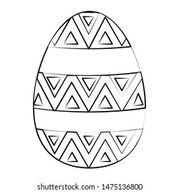 easter happy tradition spring celebration egg isolated cartoon vector illustration graphic design