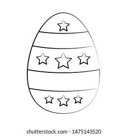 easter happy tradition spring celebration egg isolated cartoon vector illustration graphic design
