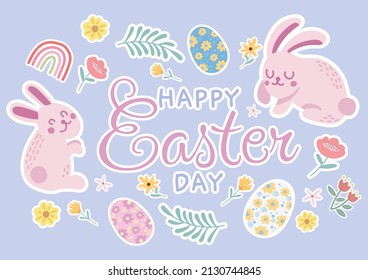 easter holiday background design vector