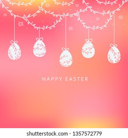 Easter holiday background, vector illustration.