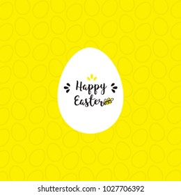 Easter holiday card with egg