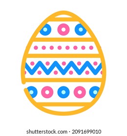 easter holiday color icon vector. easter holiday sign. isolated symbol illustration