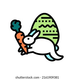 vector de icono de color de vacaciones de Semana Santa. signo de vacaciones de Pascua. ilustración de símbolo aislado