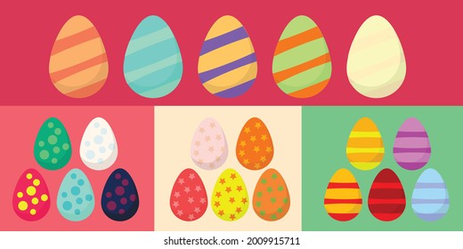 Easter holiday colorful background for printing on fabric, paper for scrapbooking, gift wrap and wallpapers. Greetings and presents for Easter Day in flat lay styling.
