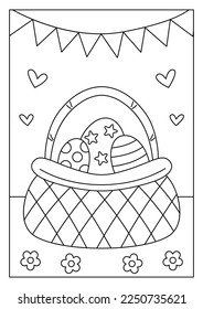 Easter Holiday Coloring Page Activity for Kids
