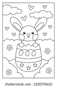 Easter Holiday Coloring Page Activity for Kids