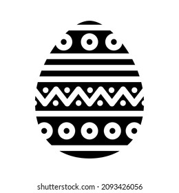 easter holiday glyph icon vector. easter holiday sign. isolated contour symbol black illustration