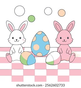 Easter Holiday Icons | Vector Set for Creative Designs on White Background