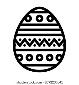 easter holiday line icon vector. easter holiday sign. isolated contour symbol black illustration