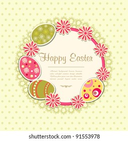 Easter holiday vector background